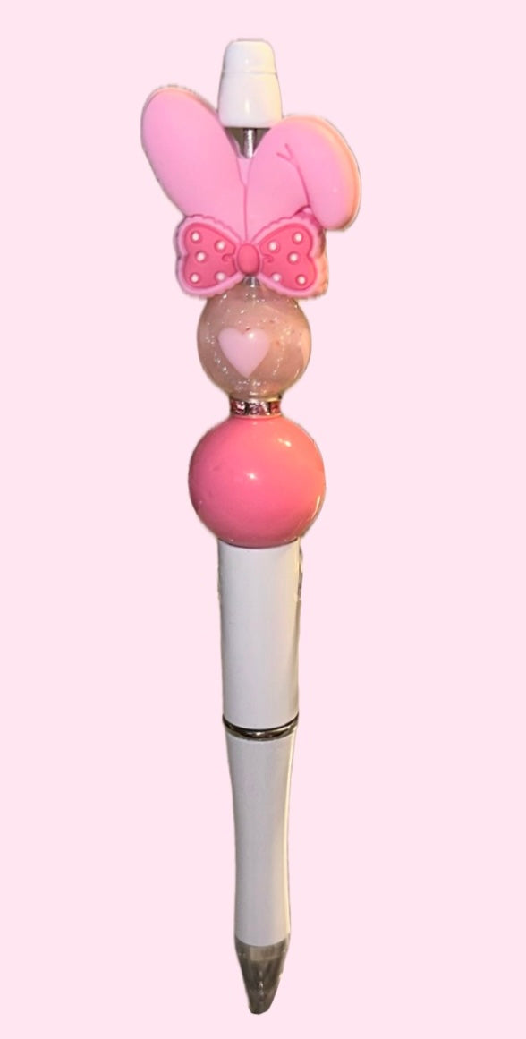 Pink Bunny Ears Pen